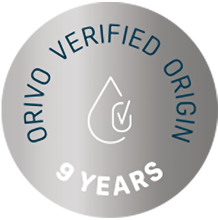 Natural Pharmaceuticals VitaSolaris® D3 ORIVO sertifikaat, mis kinnitab, et peamine mereõli allikas on Norrast pärit lõhe. Allosas on testinumber 1052 ja veebiaadress orivo.no.